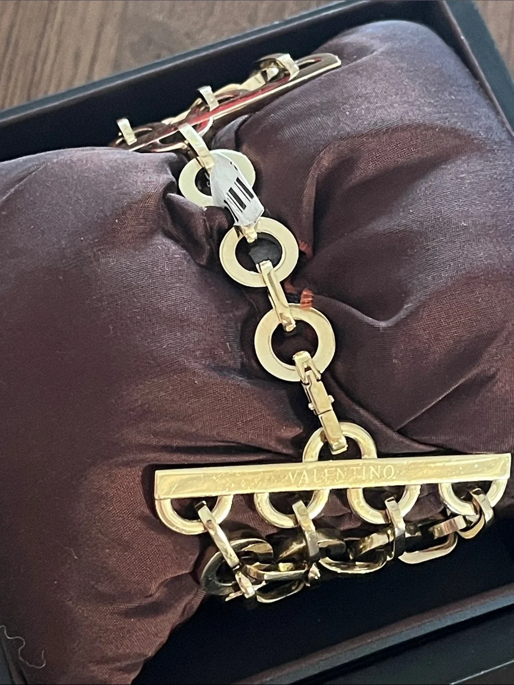 Valentino Gold-Tone Multi-Link Bracelet Watch with White Dial